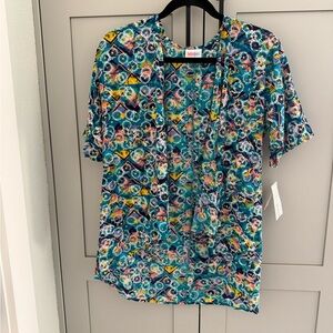 LuLaRoe Bianca (Kids Shirt - Multicolor Pattern)
